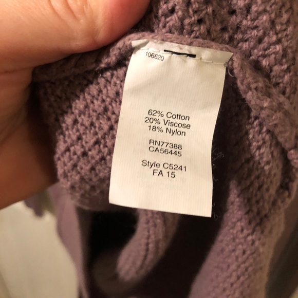 Madewell Mauve Waffle Sweater - Picture 5 of 6